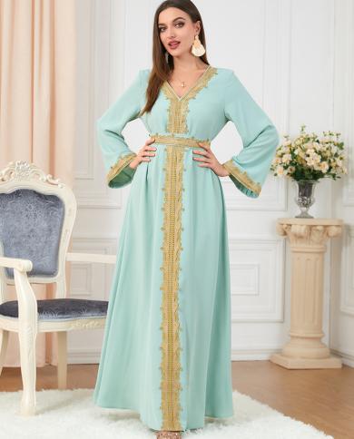 Abaya Dubai Muslim Dress Jalabiya Loose Evening Islam African