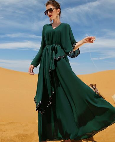 Eid Mubarak Abaya Saudi Arabia Pakistan Clothes Turkey Islam Muslim Kaftan  Dress Dubai Evening Dresses For Women Caftan Marocain