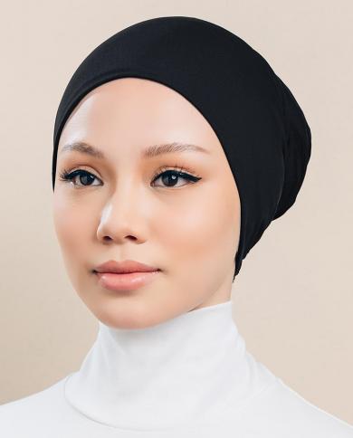 כובעי חיגאב פנימי מוסלמי מתיחה כובע טורבן נשים איסלאם עטיפת ראש מטפחת מכסה כיסוי מלא מתחת לצעיף כובעי טורבנט מ
