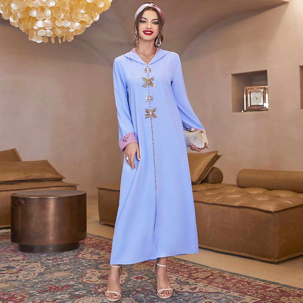 Djellaba bleu outlet ciel 2020