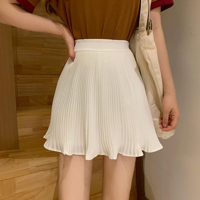 Pleated flowy 2024 mini skirt