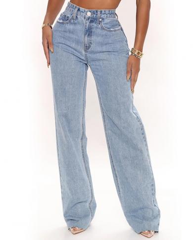 מותן גבוה אישה גינס גינס 2023 אמא חדשה מכנסיים מתרחבים streetwear נשים חדשות מכנסי גינס מכובסים כחולים מכנסי מגב