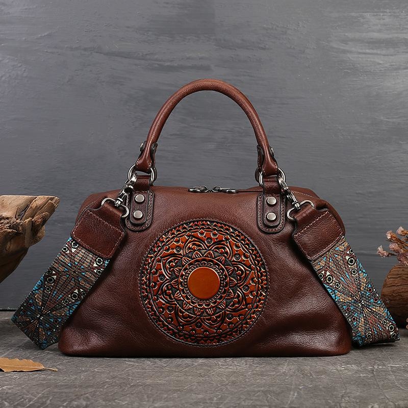 Women's genuine leather on sale handbags