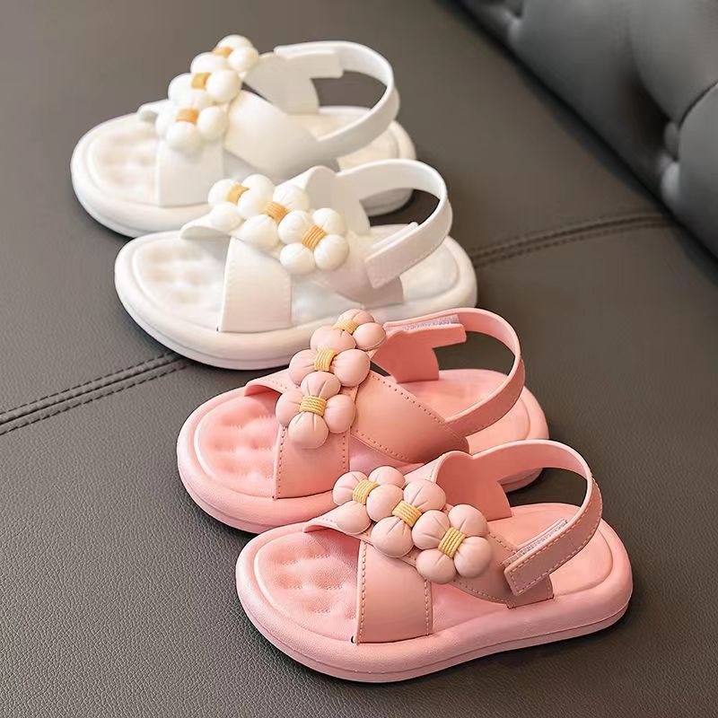 Cathalem Beach Slippers for Girls Children Shoes Girls Sandals Summer New  Soft Sole Non Slip High Heels for Kids Size 13 Pink 4 Years - Walmart.com