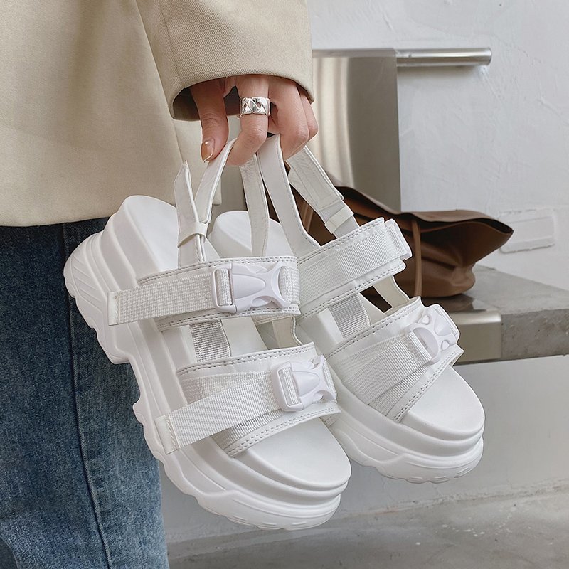 Platform sales muffin sandals