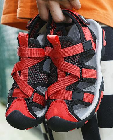קיץ נעלי ילדים סנדלי ילד אופנה נעלי ספורט הליכה בחוץ נושם נעלי ספורט קזואל סנדל טניס לילד si