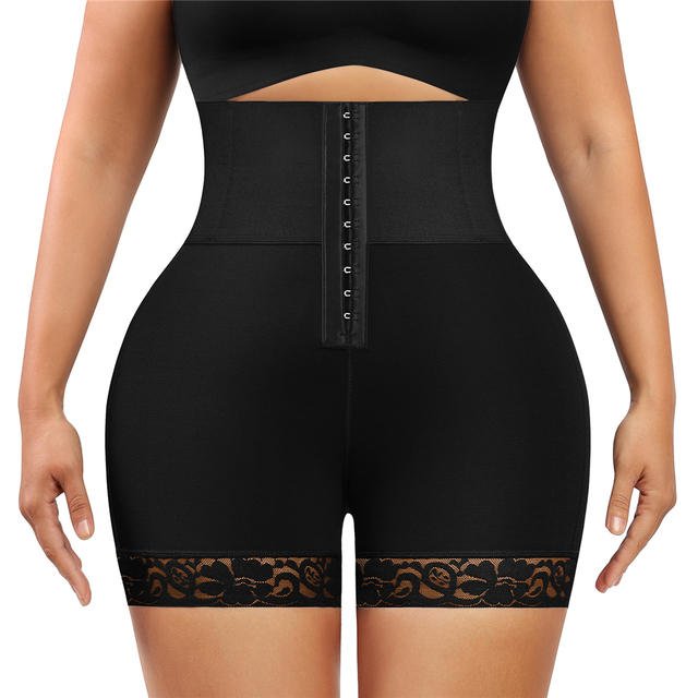 Butt Lifter Tummy Control Body Shaper Shorts Fake Buttock Hip Enhancer  Shapewear Flat Belly High Waisted Slimming Underw size XXXL Color Black