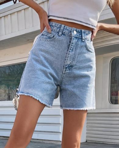 streamgirl כחול מכנסי גינס קצרים לנשים קיץ מותן גבוה קזואל מכנסי גינס קצרים רפויים לנשים קיץ 2023 גינס קצר F
