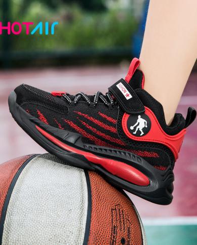 2022 נעלי כדורסל לבנים נעלי ספורט רכות ללא החלקה נעלי ילדים נעלי סולייה עבה ילדים נעלי ספורט לבנים מאמן סל צי