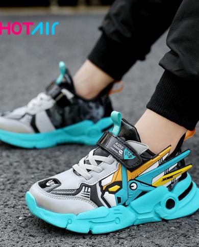 עור נעלי ילדים ילד קזואל ספורט בחוץ אופנה מוגברת ריצה ללא החלקה נוחות בנים בנות נעלי ספורט שו