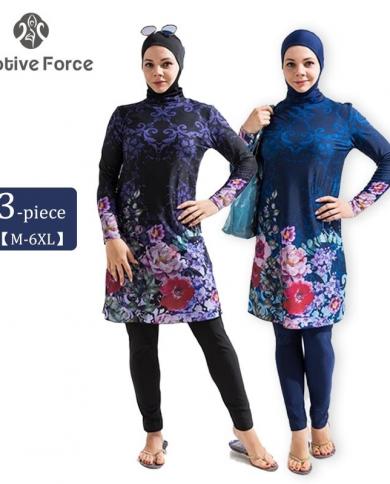 3 יחידות בגד ים מוסלמי לנשים שחור צנוע חיגאב שרוולים ארוכים בגד ים ספורט בגד ים בורקיני מוסלמי
