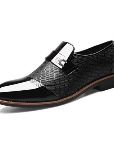 אופנה נעלי שמלת גברים עסקים אוקספורד מעצב גברים נעלי יומיות עור pu נעלי גבר נעלי שמלה לגברים