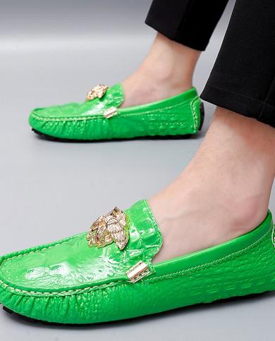 2023 אופנה חדשה נעלי סירה לגברים נעליים קלאסיות כונן קזואל נעלי עור באיכות עור נוחים נעלי נעלי סירה לגברים בצבע בהיר
