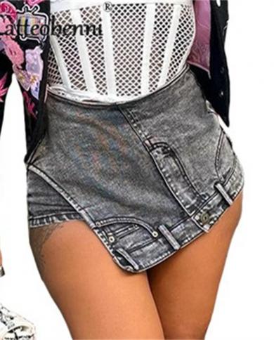 Jean Look Leggings for Women Womens Sexy Ripped Hole Denim Shorts Lace Up  Jeans Pants Rave Clothes Night Club, Dark Blue, Small : :  Clothing, Shoes & Accessories