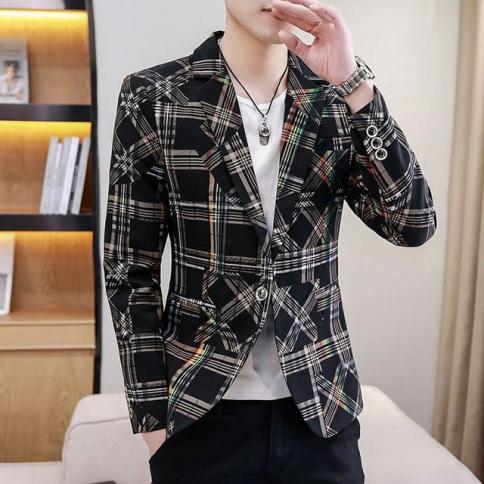 Plaid blazer hot sale men's outfit