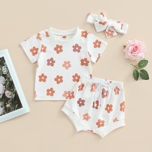 SUNSIOM Toddler Baby Girls Clothes 3Pcs Spring Summer Outfits