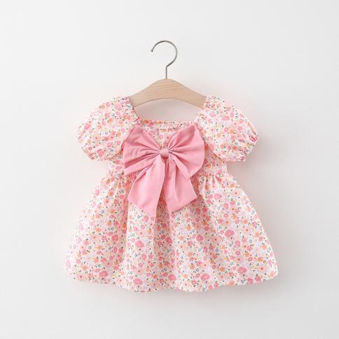 קיץ שזה עתה נולד בגדי תינוקת תלבושת שמלה פרחונית תחפושת לתינוק ראשון בגדי יום הולדת לתינוקות מסיבת נסיכות ד