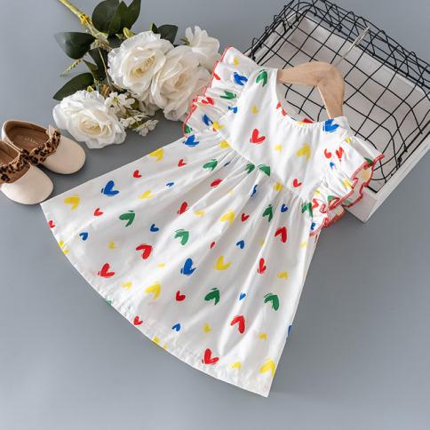 Summer Baby Girl Clothes Kids Love Dress For Toddler Girls Baby