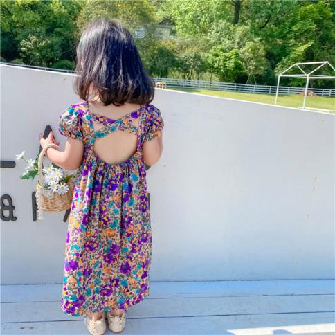 Summer Baby Girl Clothes Kids Birthday Floral Long Dress Dresses