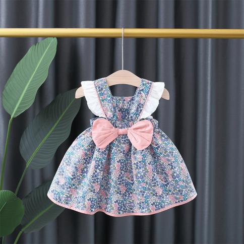 Buy Dresses for Kids Girls, Toddler Child Baby Girl Summer Solid Color  Print Dress 1-4 Years at Amazon.in