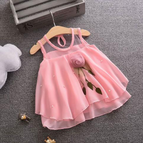 שמלות שיפון סוודר אוברול שמלות שמלות תינוקות שזה עתה נולדו בגדי קיץ