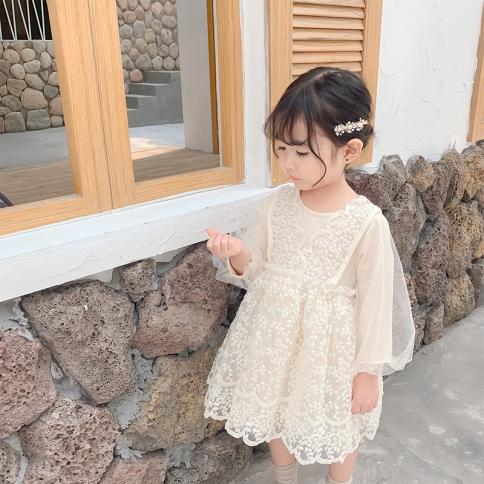 1 2 3 4 5 שנים ילדה ילדה תינוק בגדי אביב שמלת תחרה לילד פעוט ילדות בד מסיבת יום הולדת שמלת טוטו נסיכה