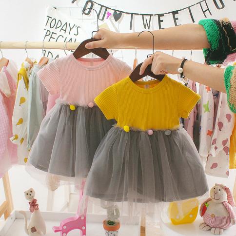2023 שמלות טלאים לתינוקת חדשה נסיכת רשת בגדי טול לילדה יום הולדת שנה בגדי תינוקות