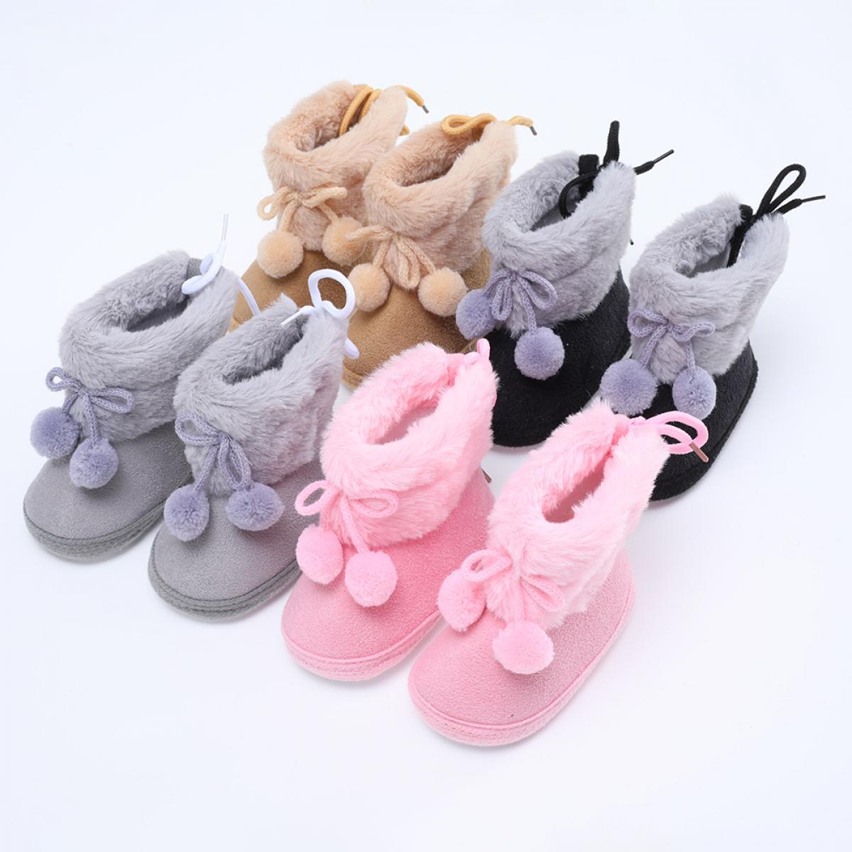 Newborn Baby Boots Baby Boys Cotton Boots First Walkers Baby Girls