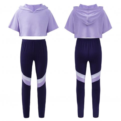 2Pcs Kids Girls Yoga Shorts Set Crop Vest Tops+Skirt Outfit Sport Suit  Workout