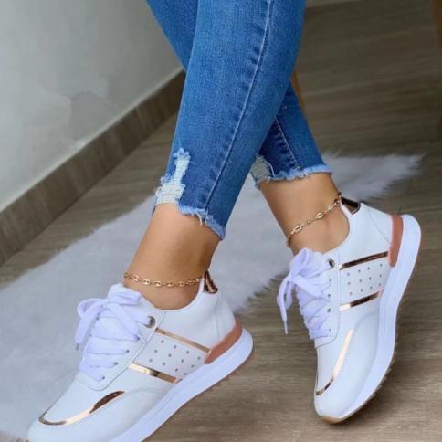 2023 New Fashion Flat Women Platform Shoes Spring Sneakers