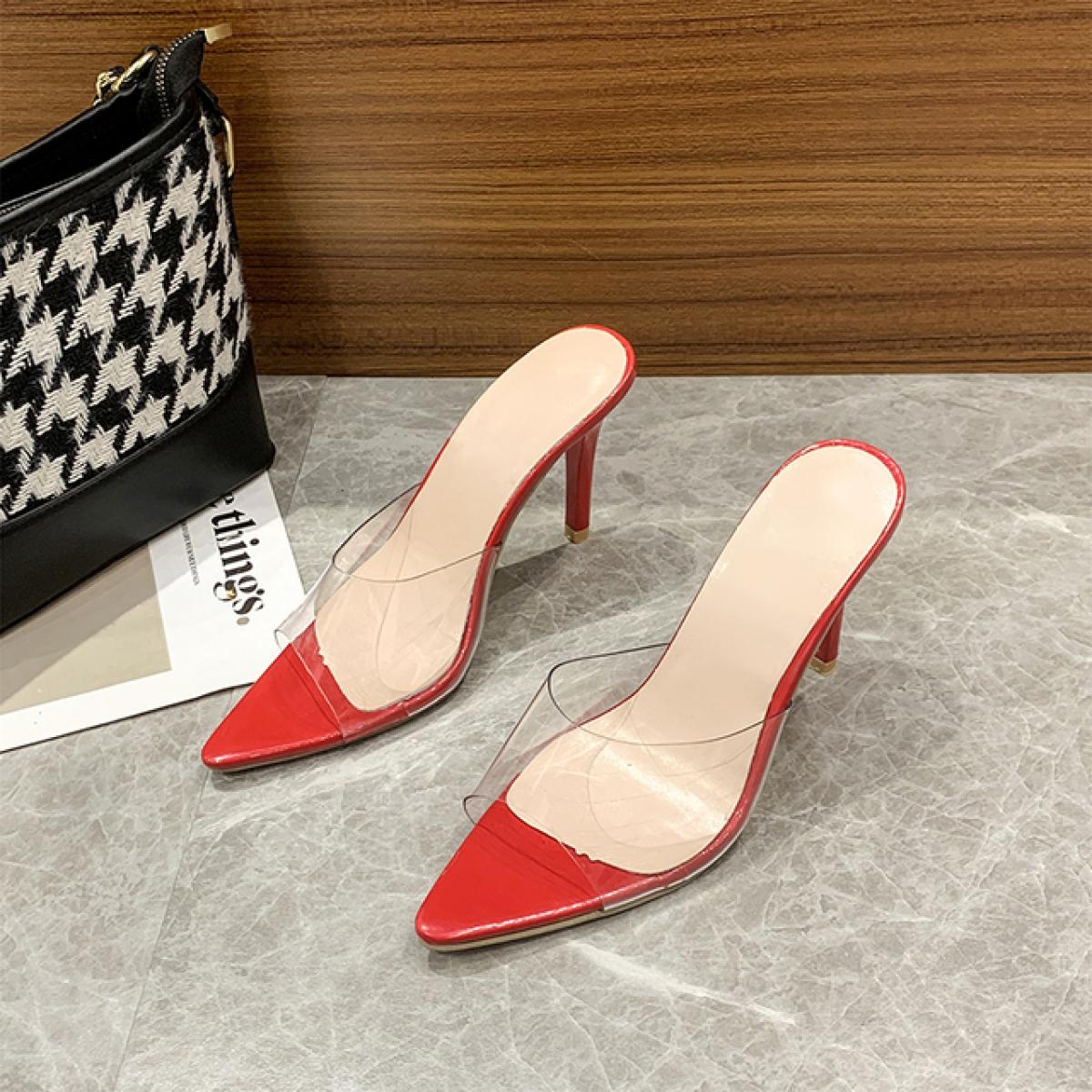 Pointed toe sale clear mules