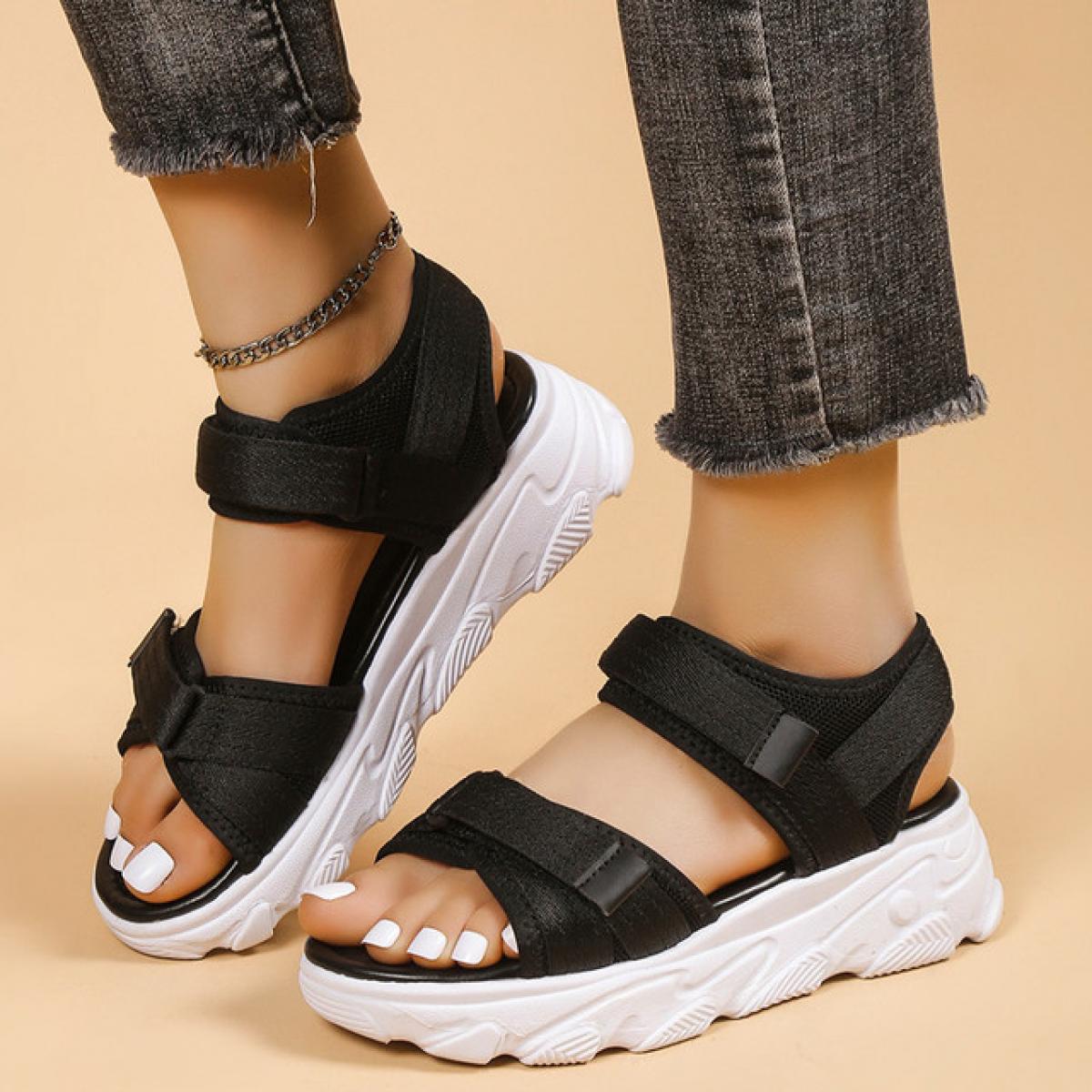 Fashion Ladies Slippers, Summer Thick Bottom Slope Heels Flip