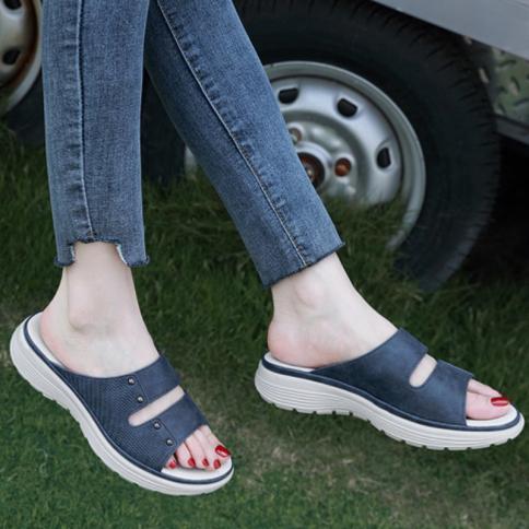 נשים טריזים נעלי בית קיץ סנדלים בגודל גדול חיצוני קזואל כפכפים נוחים נעלי אנטי החלקה zapatillas playa m