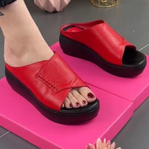 סנדלי תחתון רכים נשים בסגנון דגים פה נעלי בית נעלי טריז נוחות קלות משקל zapatillas de mujer