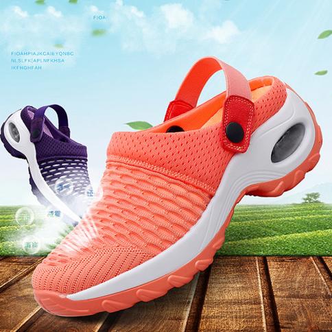 נשים קיץ סנדלי פלטפורמה לנשים נעלי ספורט רשת לנשימה רצועת אבזם נקבה חוף ים בחוץ נעלי אישה