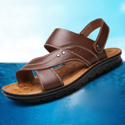 קיץ סנדלי גברים חדשים לגברים נעלי חוף נעלי חוף קזואל נעלי בית בגודל גדול דרופשיפינג