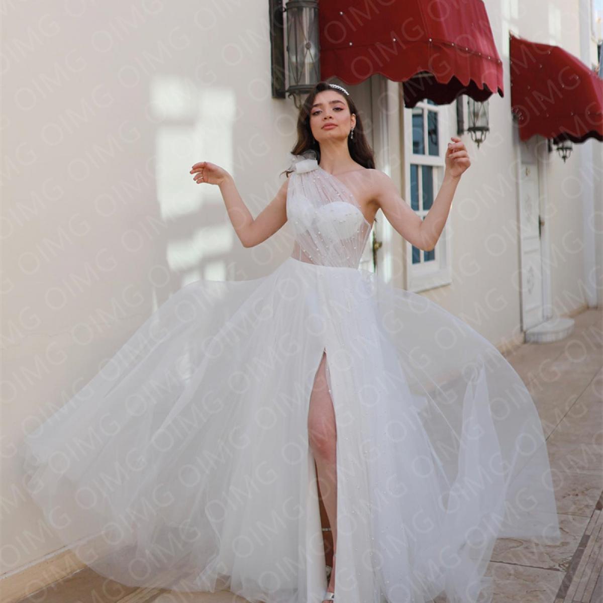 strapless open back dress Vintage Pink Lace Appliques Tea Length Wedding Dress main image 0