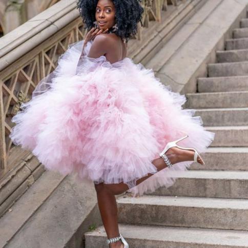 puffy tulle mini dress Pretty Snowflake Tulle Mini Dress Blue