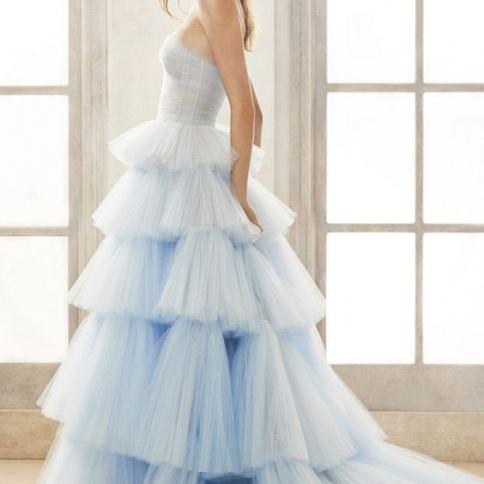 sachin and babi light blue dress Real Baby Blue Prom Dresses Simple Long Wedding Guest Dresses UK   MyChicDress