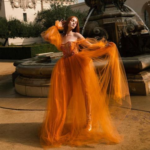 burnt orange corset dress Mermaid Burnt Orange Sweetheart Corset Dress  Lisposa