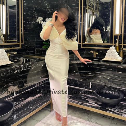 Khaki Satin Mermaid Saudi Arabic Evening Dresses Organza Short Sleeve Elegant Formal Dress Dubai Prom Party Gowns Ankle Color Purple US Size 24W Khaki Satin Mermaid Saudi Arabic Evening Dresses Organza Short Sleeve Elegant Formal Dress Dubai Prom Party Gowns Ankle Color Purple US Size 24W