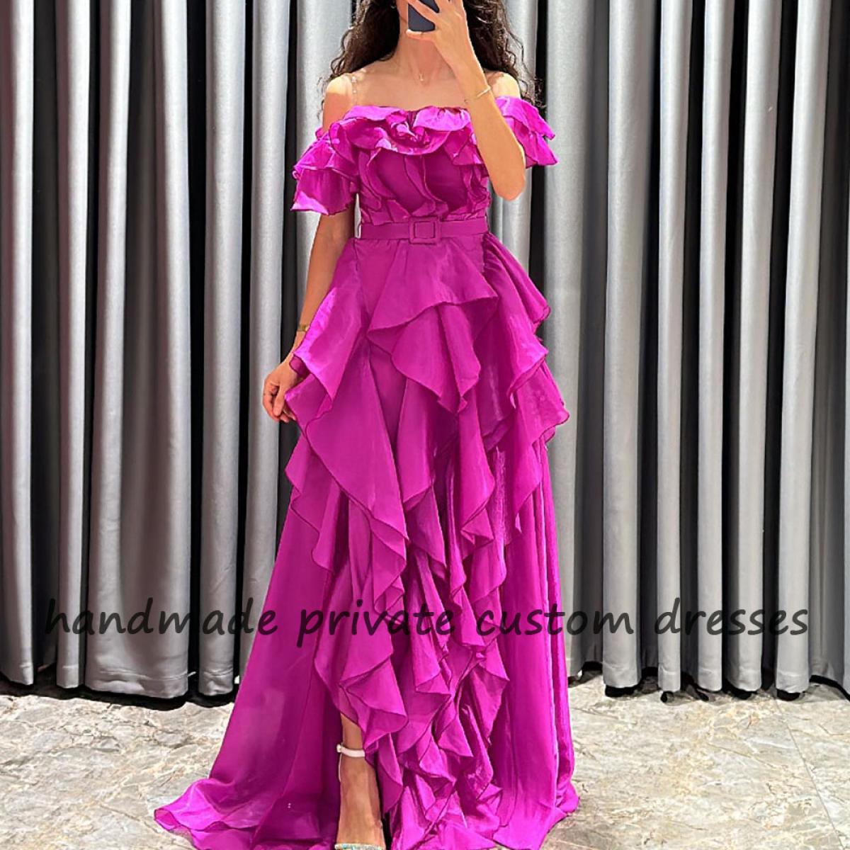 maxi fuchsia organza dress Icon, obviously SHOP the iconic Santiago Cut-Out Ruffle Maxi Dress in Fuchsia as seen on @loydicarrion #selfieleslie