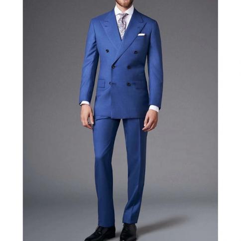 2023 Mens Suit Set Double Breasted Business Casual Suit Groom