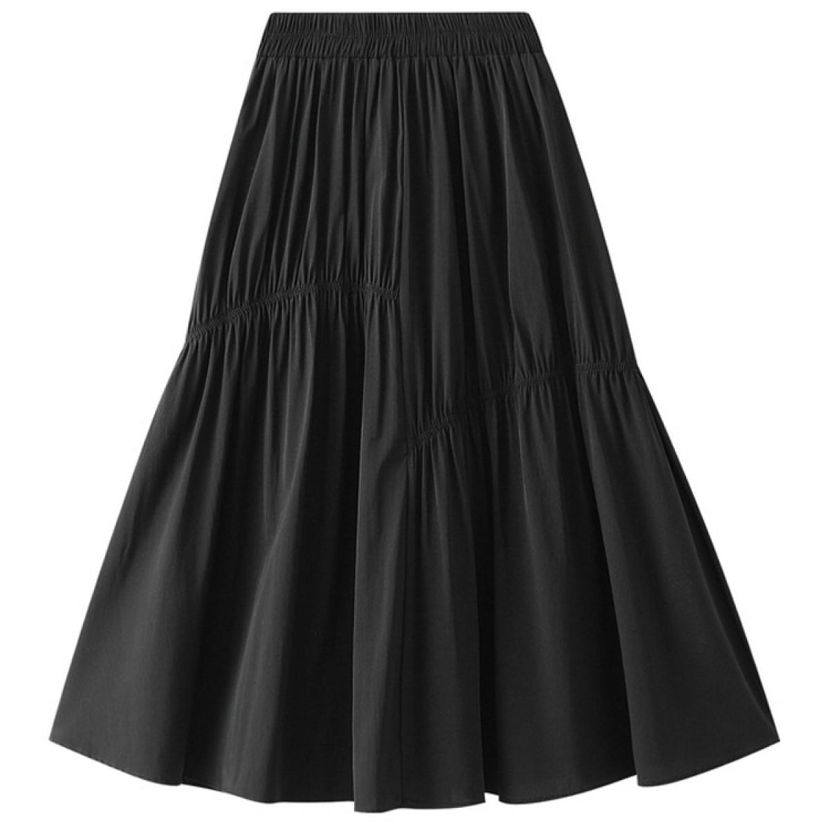 Irregular Ruched Design Skirts For Women Fashion Elastic High