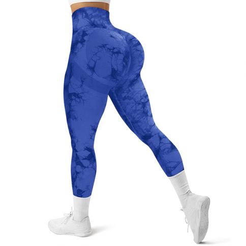 JBIVWW Sport Leggings Women Tie Dye Seamless Yoga Pants High Waist Push Up Gym  Tights Workout Squat Proof Jogging Running Sportswear (Color : Blue, Size :  Medium) : : Clothing, Shoes & Accessories