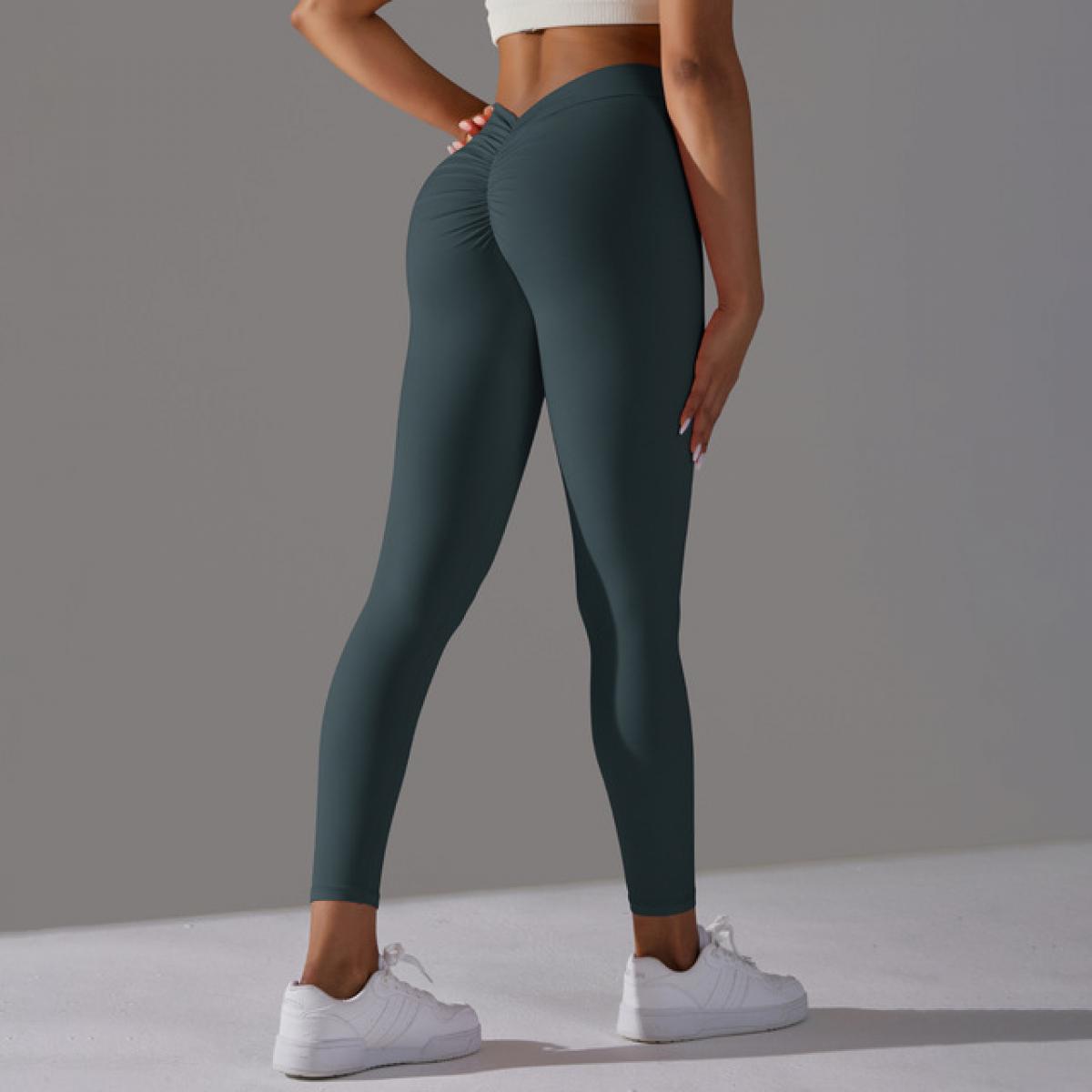 Back V Butt Yoga Pants Women High Waist Fitness Workout Gym