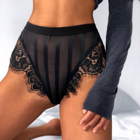 YDKZYMD V Shape High Cut Fashionable Sexy Thongs Panties for Women G String  Ultra-thin Lace Low Waist Underwear Snake Pattern 