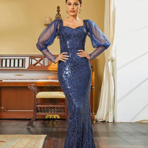 Evening Prom Dresses 2022 ,Midi Dress Women 2022, Autumn Winter Sexy  Evening Long Dresses, Elegant Party Night Dresses (158)