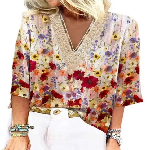 2023 Summer New Arrivals Loose Shirts Office Ladies Casual Tops