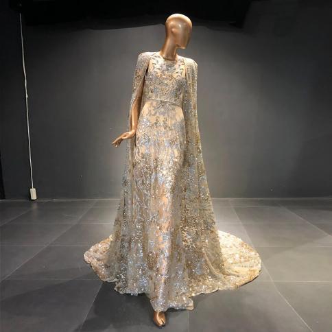 Dubai Arabic Evening Gowns Party Formal Dress Arabic Wedding Evening Dresses  Evening Dresses 6 6 champagne champagne